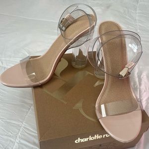 Clear Block Heels